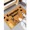 Esnature Köpek Desenli Patilerinizi Silin Yazılı Kapı Önü Paspası 45x70 Cm
