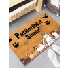 Esnature Kedi Desenli Patilerinizi Silin Yazılı Kapı Önü Paspası 45x70 Cm