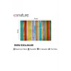 Esnature Rustik Ahşap Renkli Kapı Önü Paspası 45x70 Cm