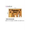 Esnature Köpek Desenli Patilerinizi Silin Yazılı Kapı Önü Paspası 45x70 Cm