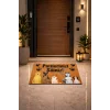 Esnature Köpek Desenli Patilerinizi Silin Yazılı Kapı Önü Paspası 45x70 Cm