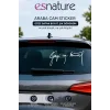 ESNATURE GAZİ MUSTAFA KEMAL ATATÜRK İMZASI OTOMOBİL ARAÇ STİCKER 30*11 CM