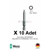 Alveta Wera 867/4 Z TORX TX4 x 50mm Tornavida Ucu 10 Adet | Torx Vidalama Bits Seti Profesyonel Seri