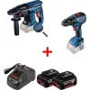 Bosch Promix Set Gbh 180-LI Kırıcı Delici  +Gsr 18-50 Akülü Vidalama Kömürsüz 18 V 5,0 Ah Çift Akü