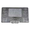 Esnature Toz Alıcı Keçeli Gümüş Renk Kauçuk Kapı Önü Paspası 40x70 Cm