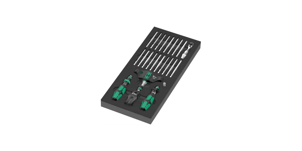 Wera 9752 Ozel Kesim Sunger Kraftform Kompakt Circirli Set 1