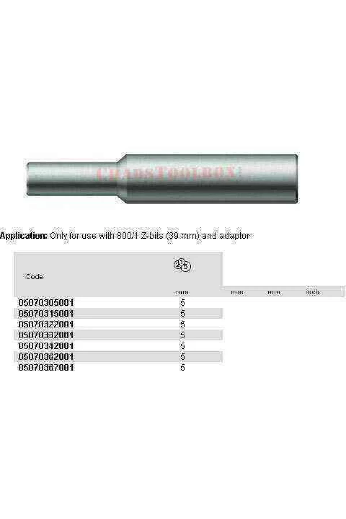 Wera 803 Buluculu 10,5x6,5mm Bits 05070362001