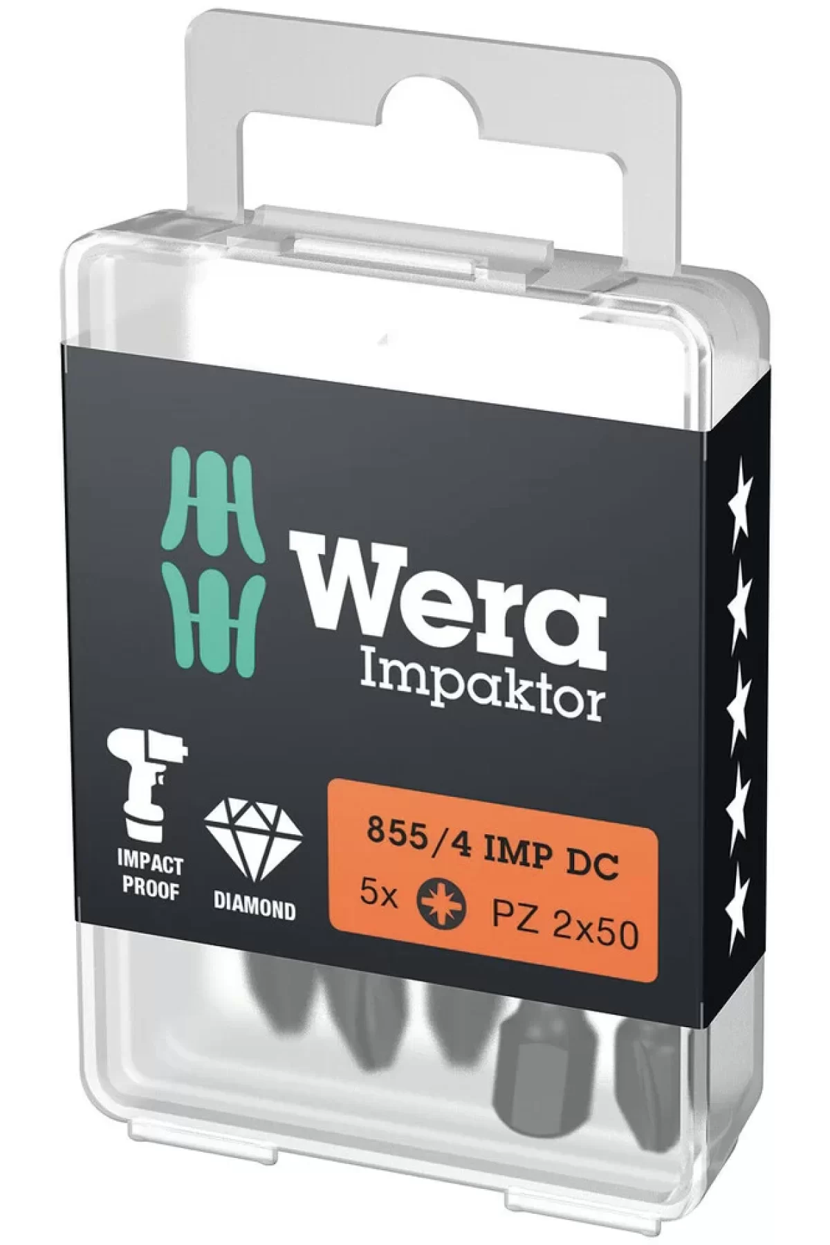 Wera 855/4 impaktor Pz 3x50mm Bits 05057662001