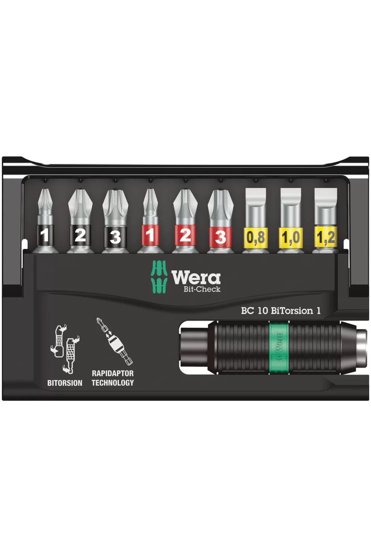 Wera Bit-Check 10 Bi-Torsion Bits Seti 1 05056374001