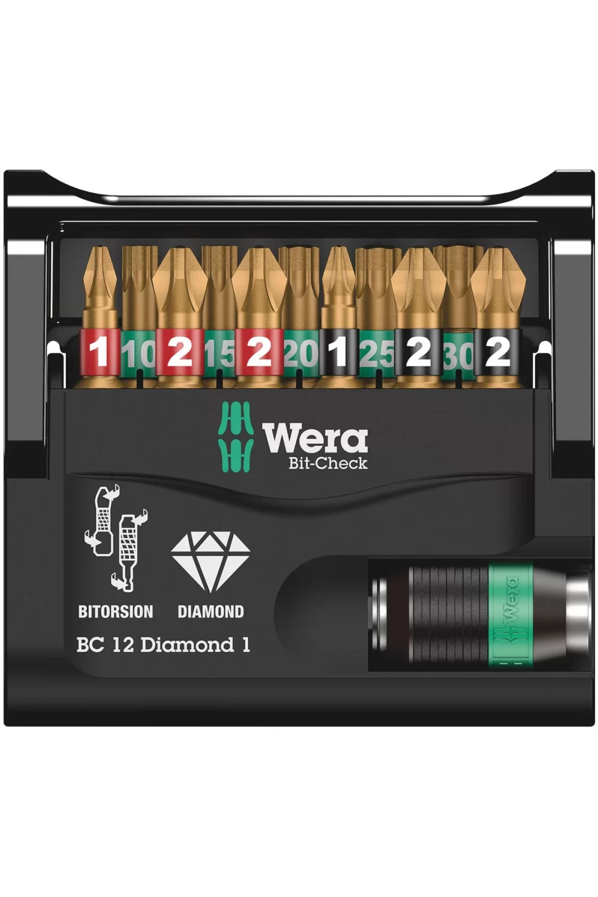 Wera Bit-Check 12 Elmas Uçlu Bits Seti 1 05057421001