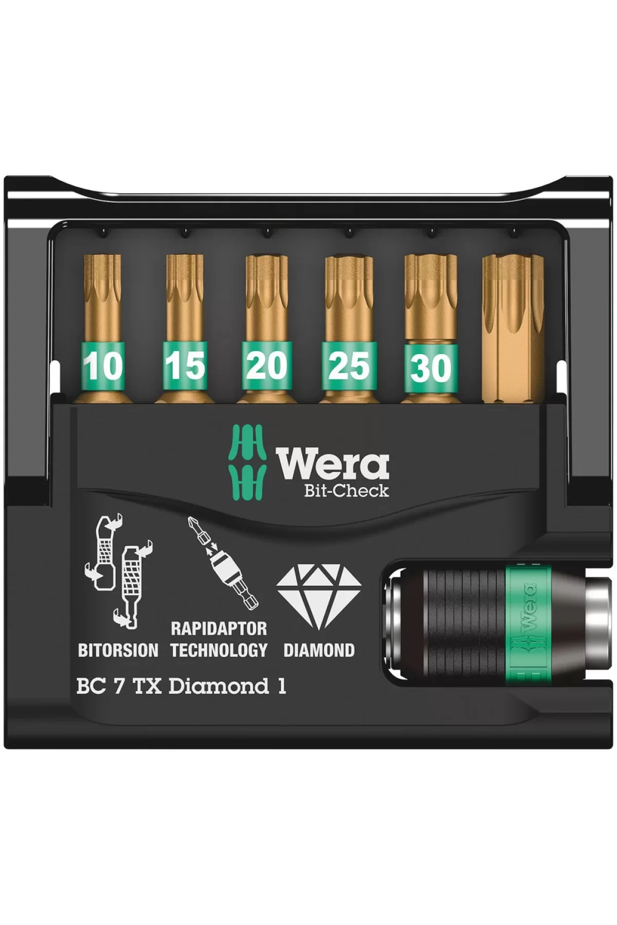 Wera Bit-Check 7 TX Elmas Uçlu Bits Seti 1 05057415001