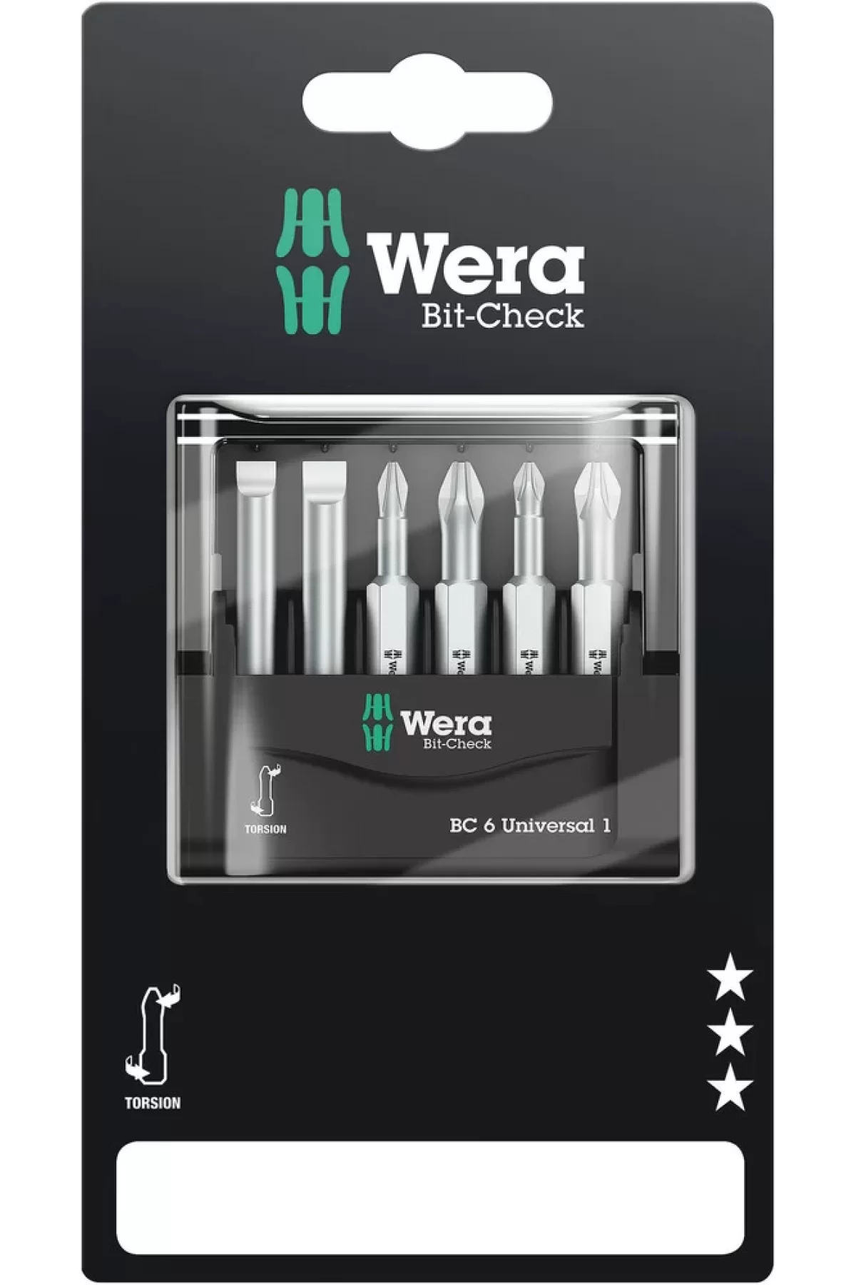 Wera Bit-Check 6 Universal Bits Seti 1 SB 05073635001