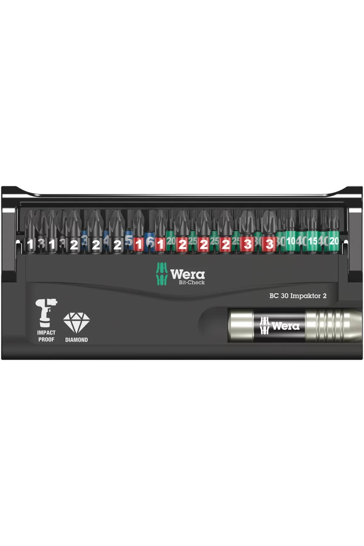 Wera Bit-Check 30 lu impaktor Bits Seti 2 05057697001