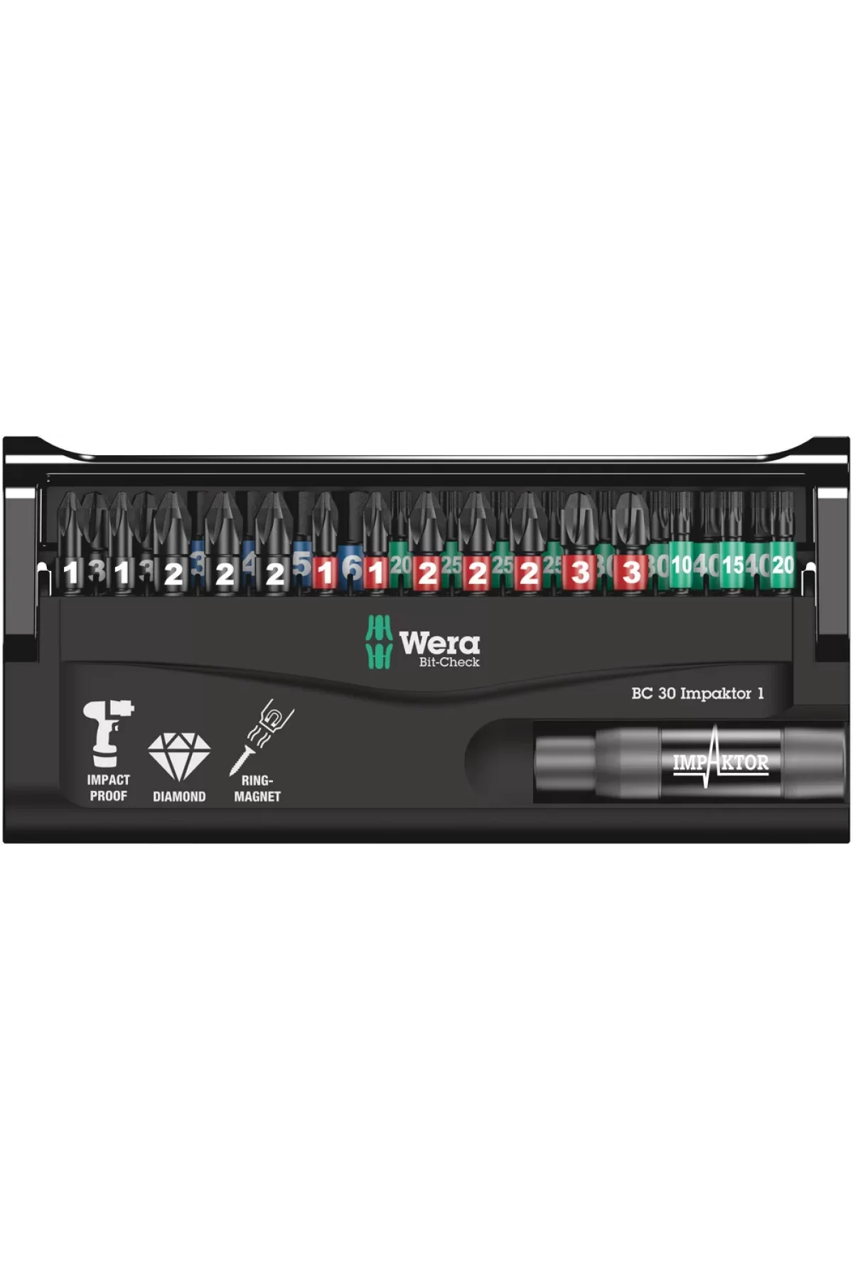 Wera Bit-Check 30 lu impaktor Bits Seti 1 05057690001