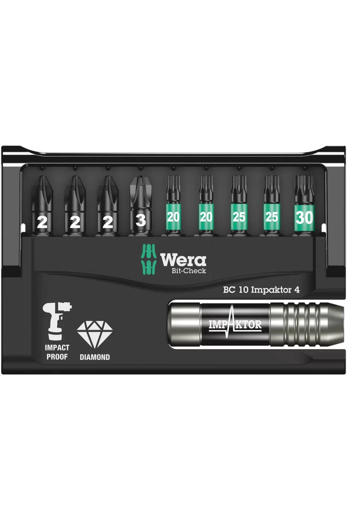 Wera Bit-Check 10 impaktor Bits Seti 4 05057417001