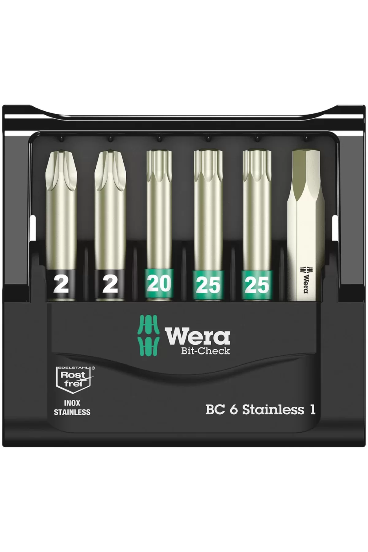 Wera Bit-Check 6 Stainless Paslanmaz Bits Seti 1 SB 05073634001