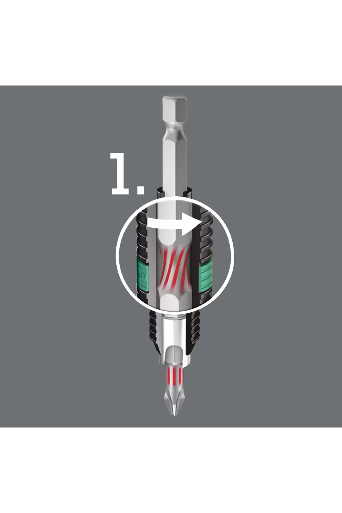 Wera 840/1 BTZ Hex-Plus Alyan 2x25mm Bits 05056681001