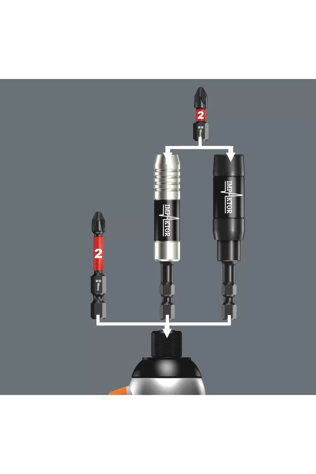 Wera 868/4 Kare Square impaktor DC 3x50mm Bits 05057672001