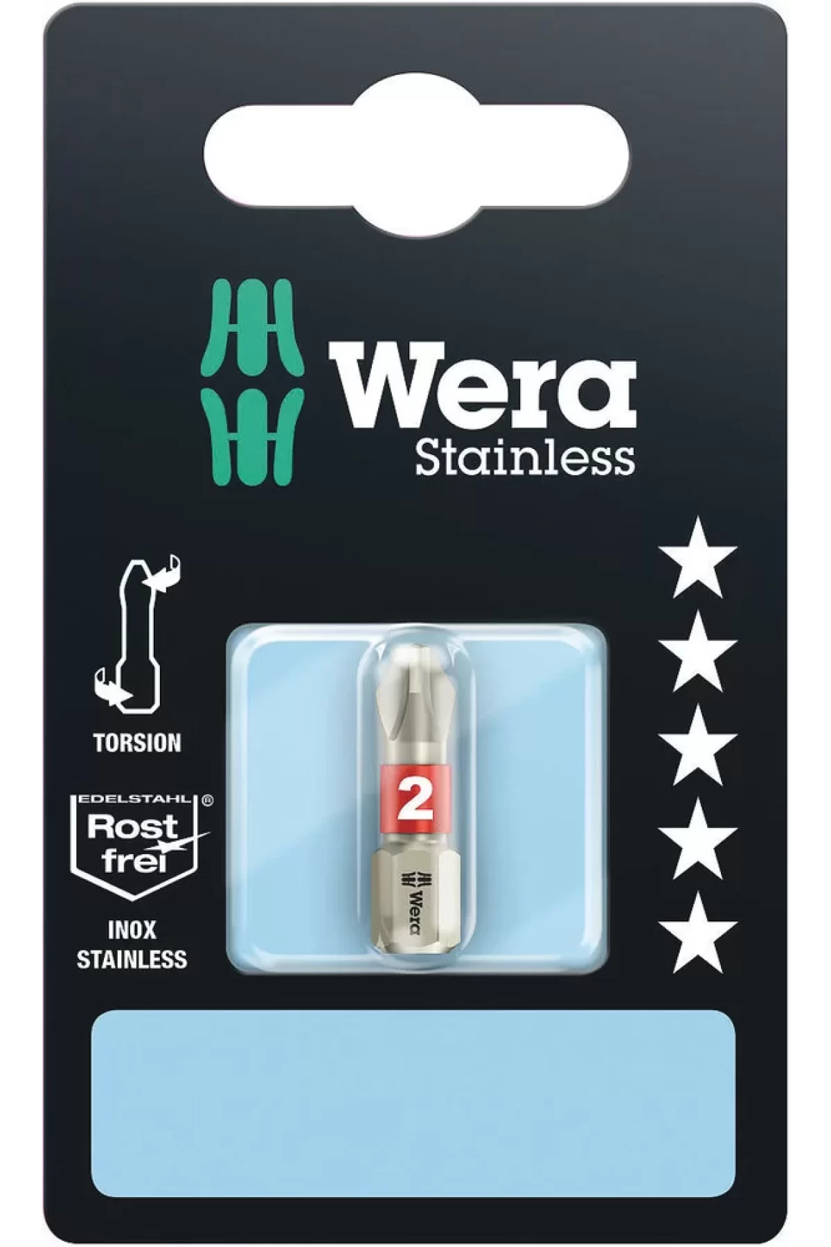 Wera 3851/1 Paslanmaz Ts Ph/Yıldız 1x25mm Bits SB 05073610001