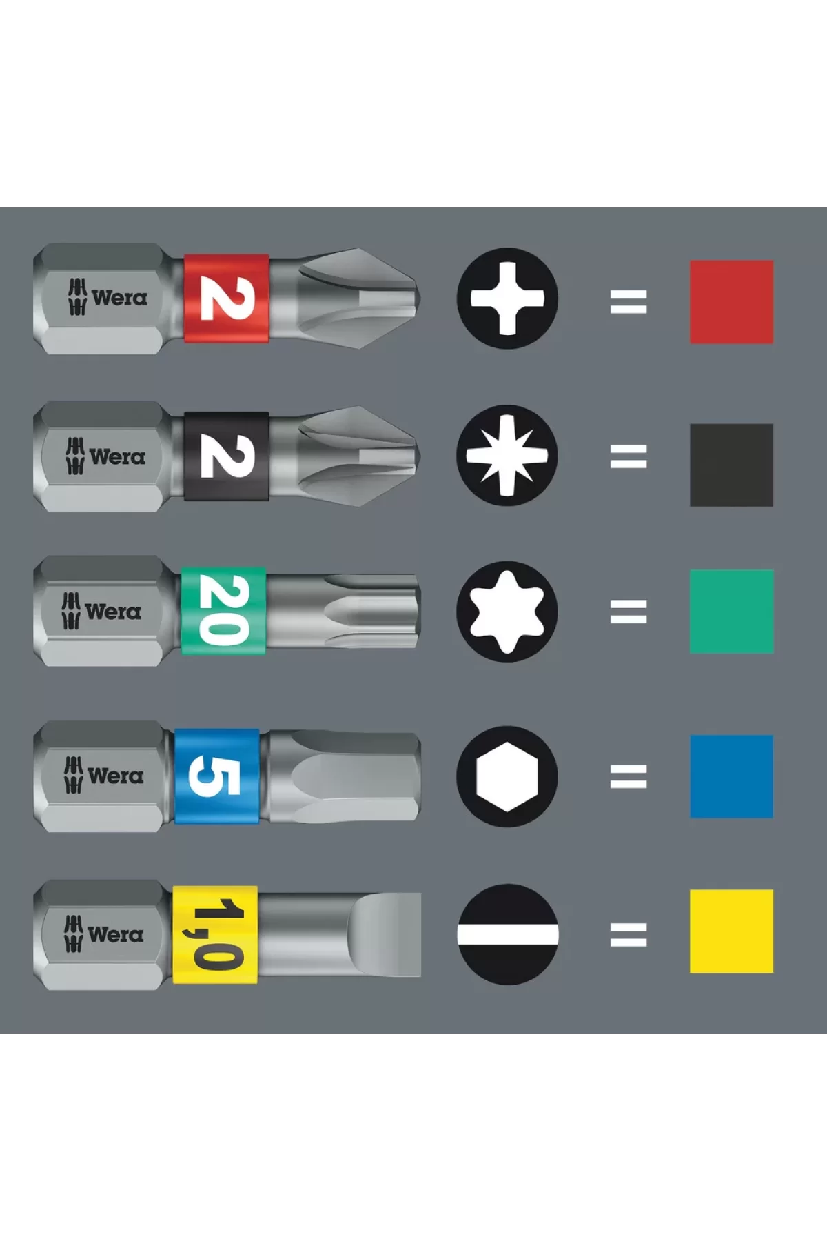 Wera 3851/1 Paslanmaz Ts Ph/Yıldız 1x25mm Bits SB 05073610001