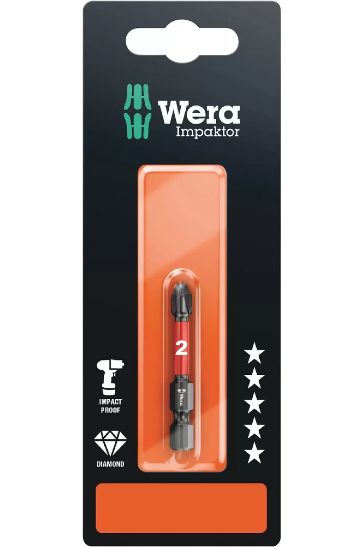 Wera 851/4 impaktor Dc Ph/Yıldız 2x50mm Bits SB 05073956001