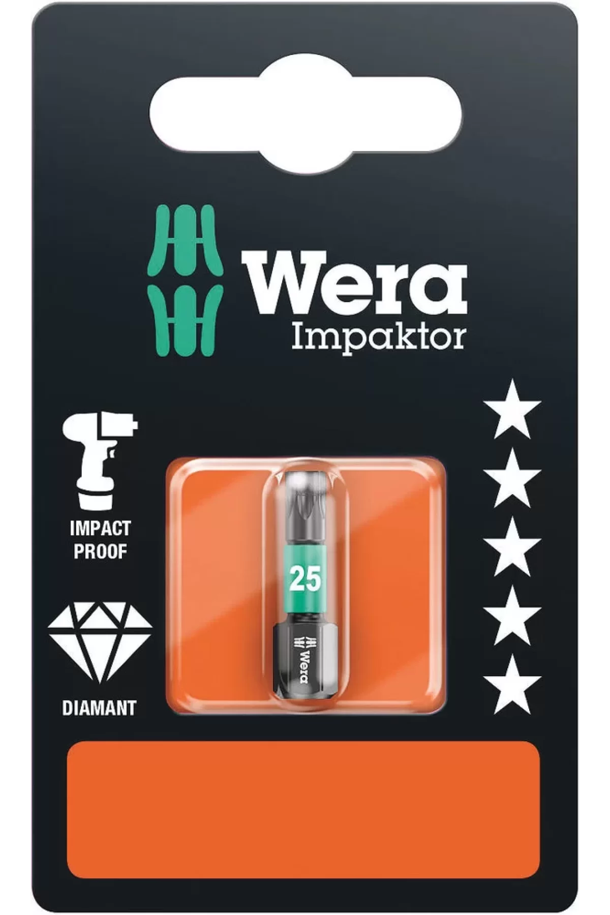 Wera 867/1 impaktor DC Tx 25x25mm Bits SB 05073925001