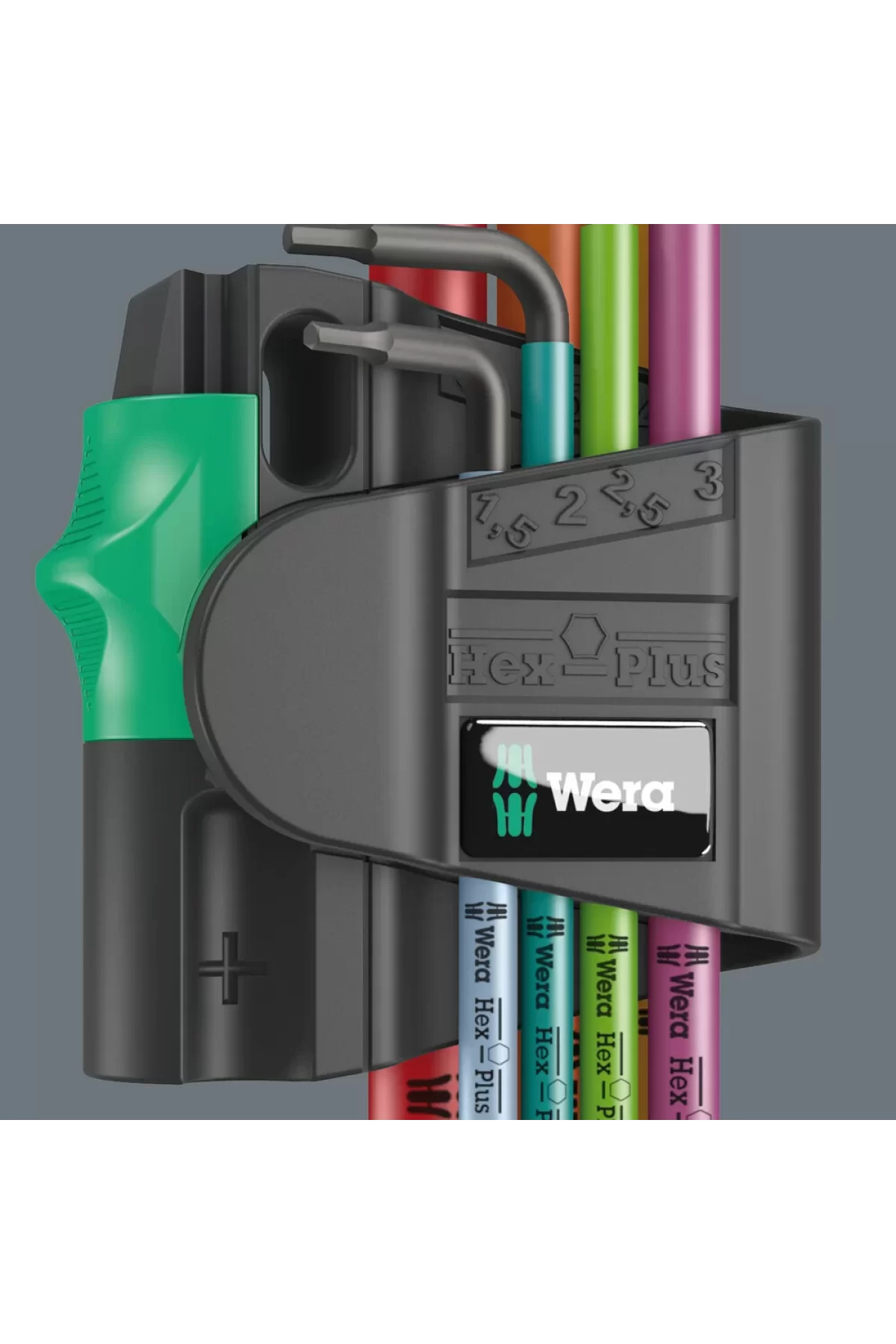 Wera 950/7 SPKL Hex-Plus Renkli Mıknatıslı 7li Top Başlı Alyan Set 05022534001