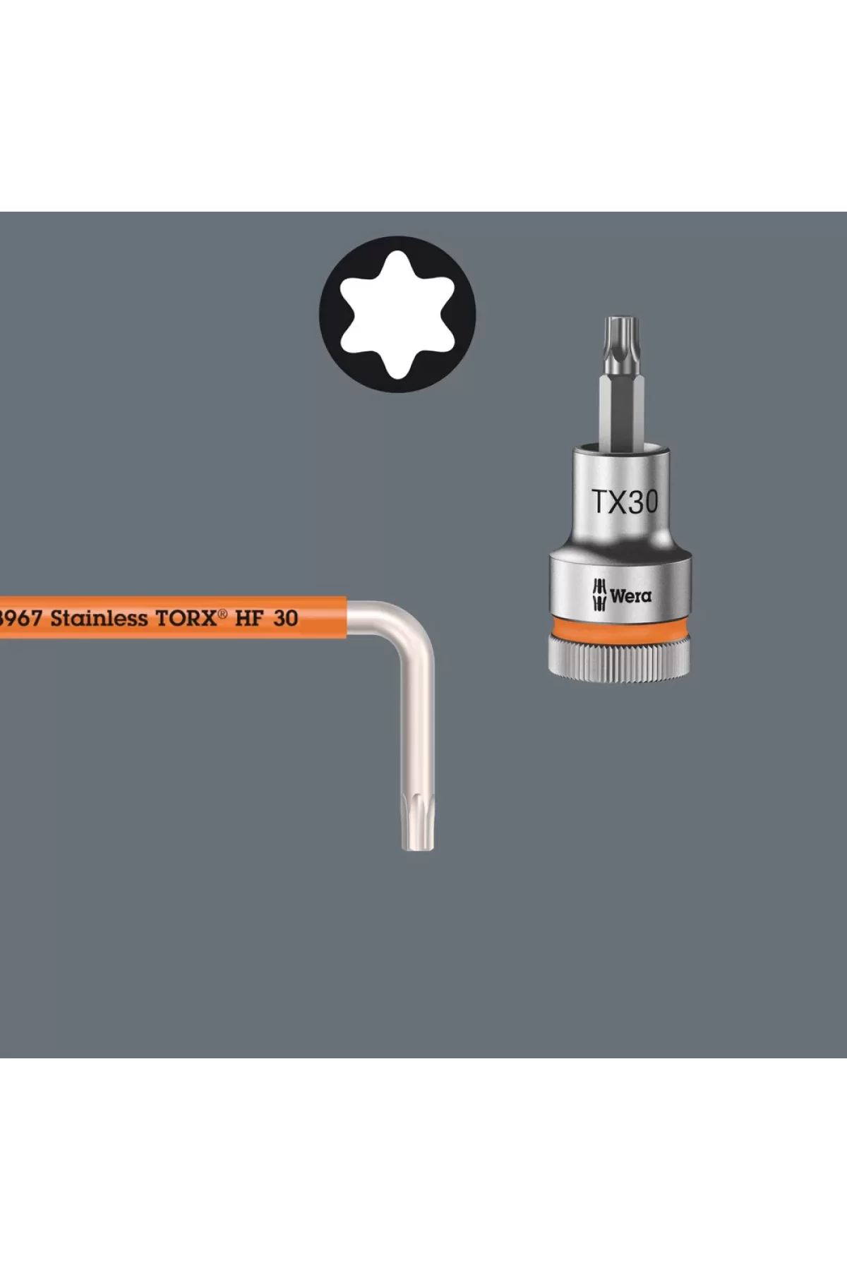 Wera 3967/9 Torx SXL HF Paslanmaz Torx Renkli Alyan Seti 05022689001