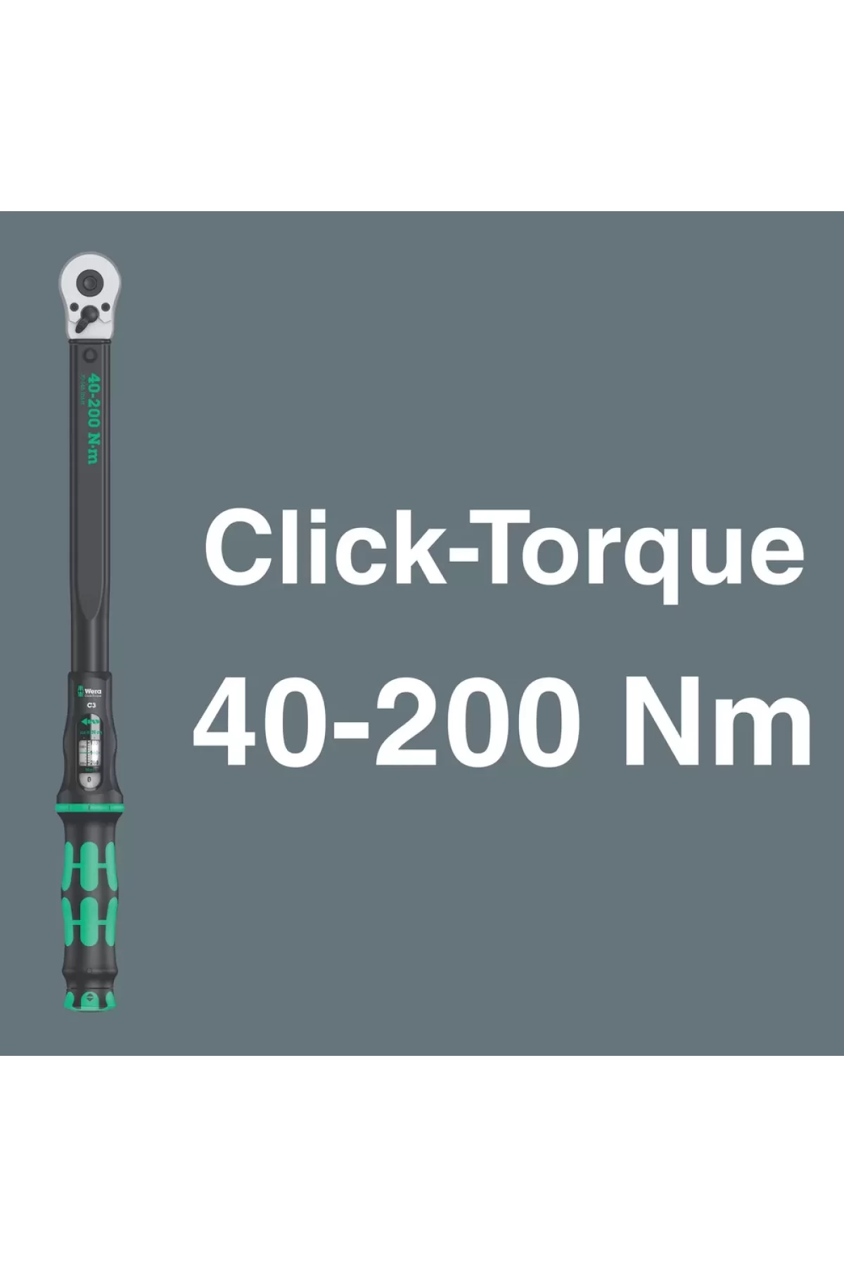 Wera C3 Seti 1 Tork Anahtarı 40-200 Nm 05075680001