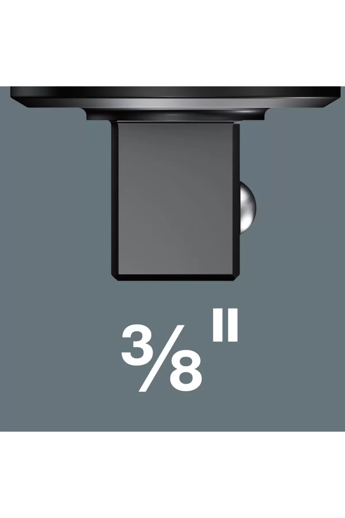 Wera 7772 B 9x12mm Ratsche Tork Anahtarı Geçme Lokma Başı 3/8 05078636001