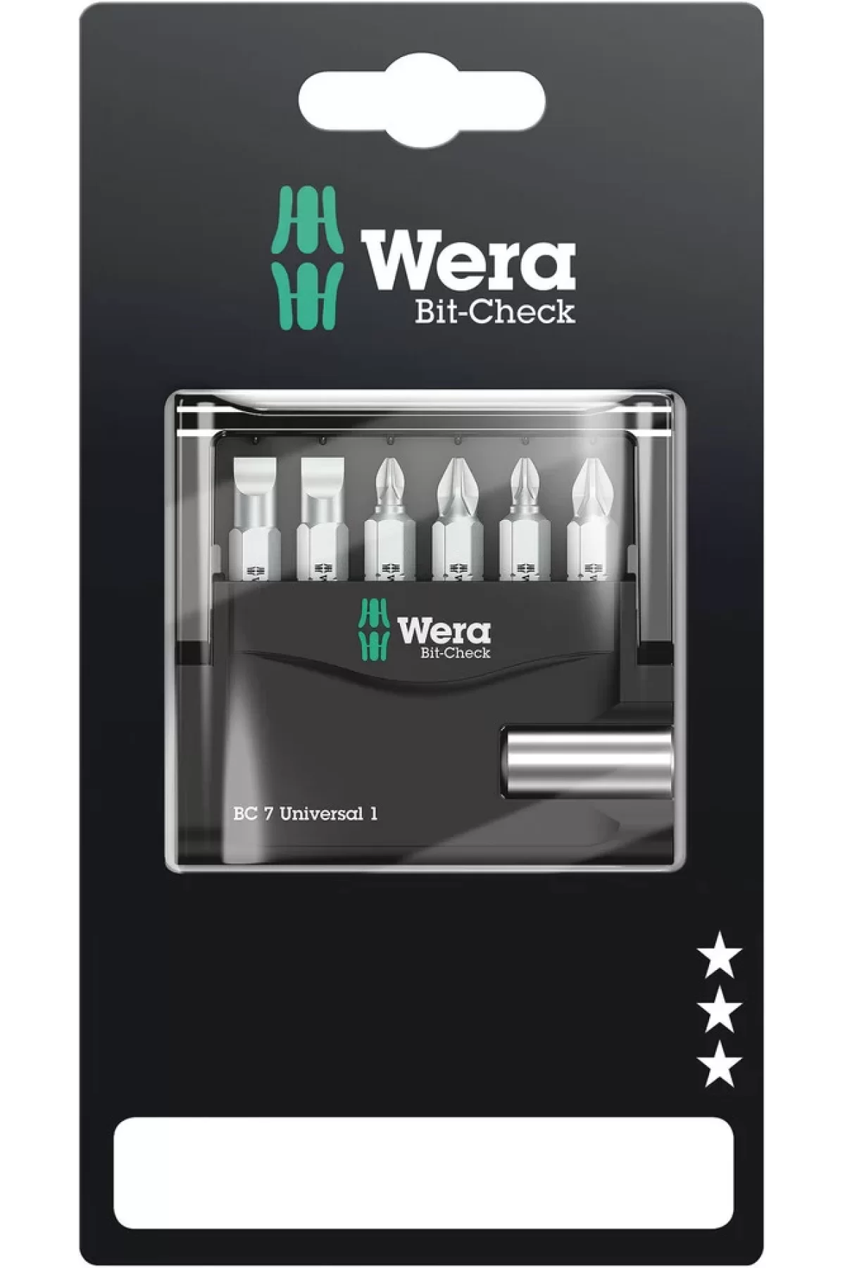 Wera Bit-Check 7 Universal Bits Seti 1 SB 05073406001