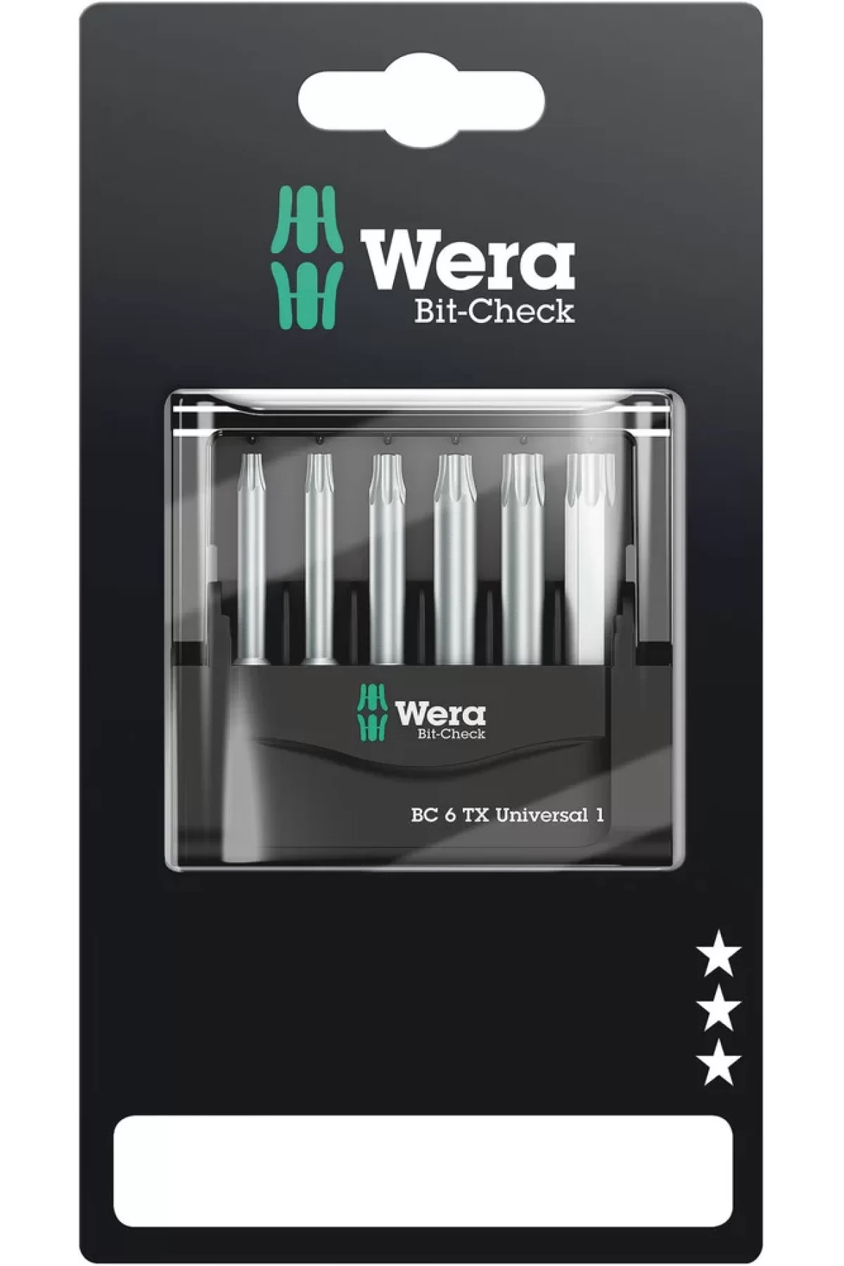 Wera Bit-Check 6 TX Universal Bits Seti 1 SB 05073637001