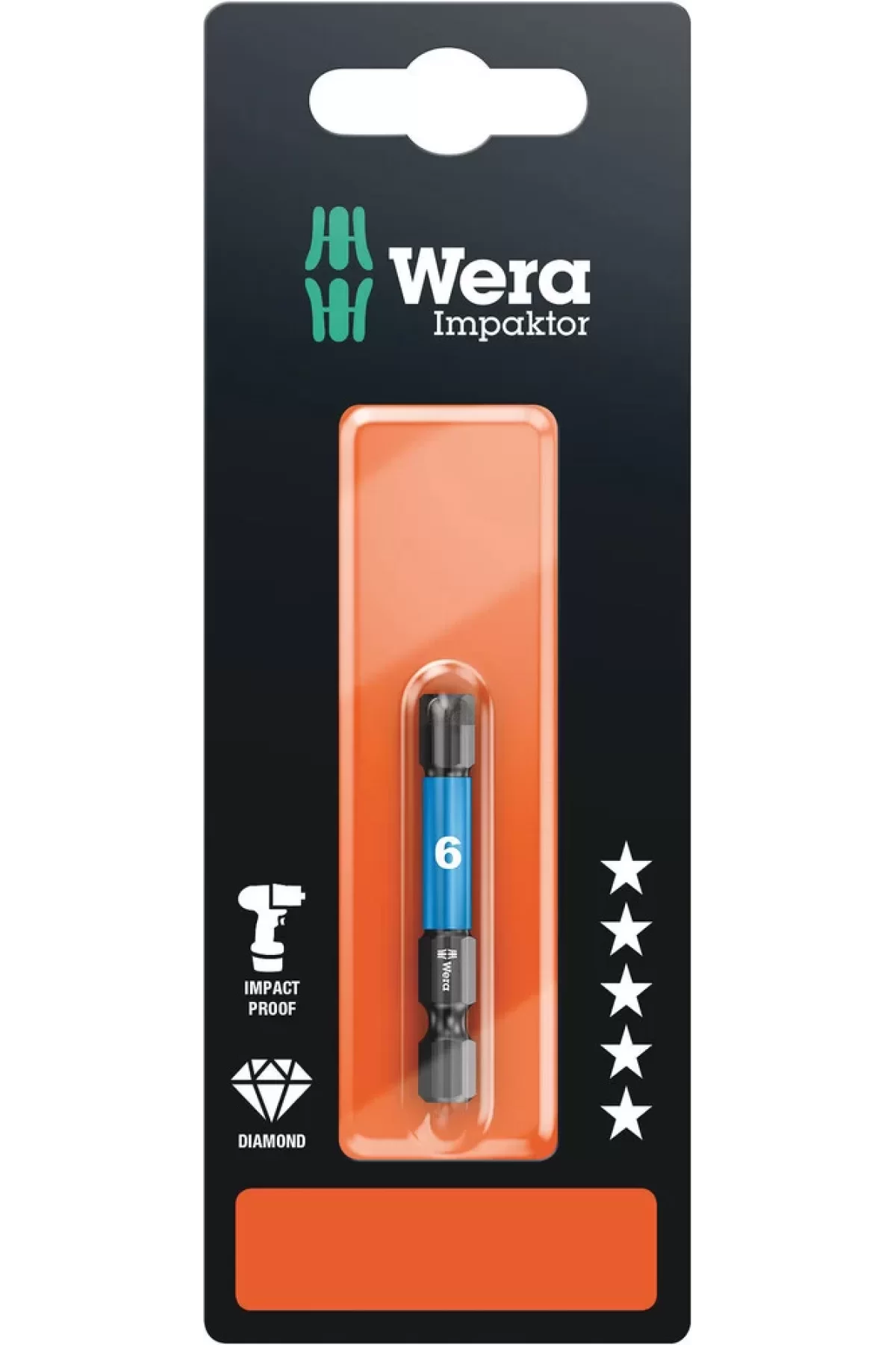 Wera 840/4 İmp, DC Hex-Plus Alyan 6x50mm Bits SB 05073946001