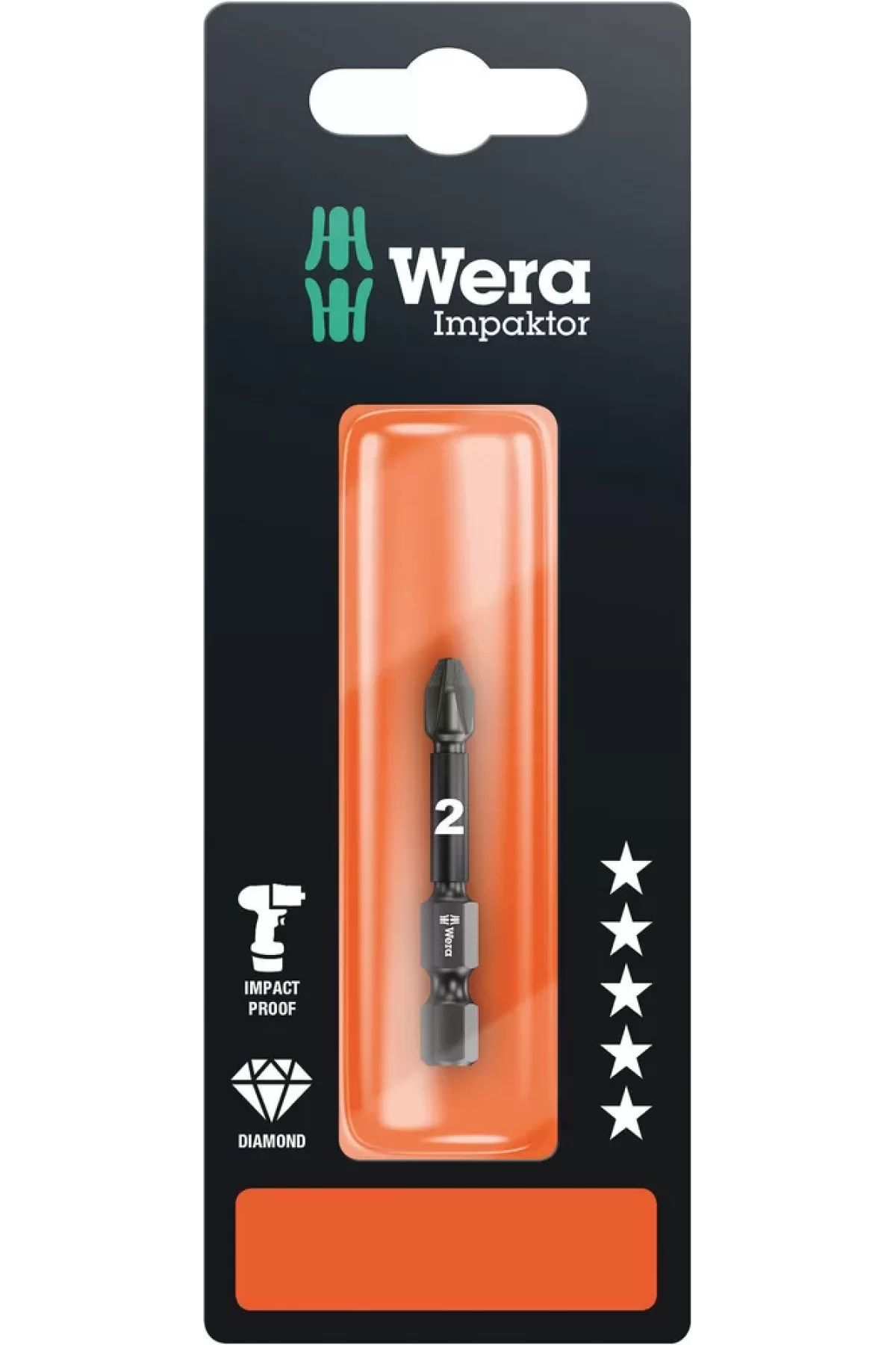 Wera 855/4 impaktor Dc Pz 2x50mm Bits SB 05073961001