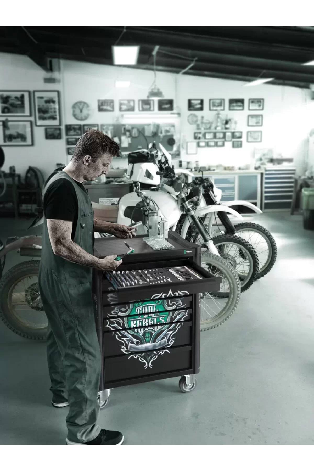 Wera 9700 Tool Rebel Roller Cabinet 1 Tekerlekli Tam Donanımlı Takım Dolabı Seti 05150130001