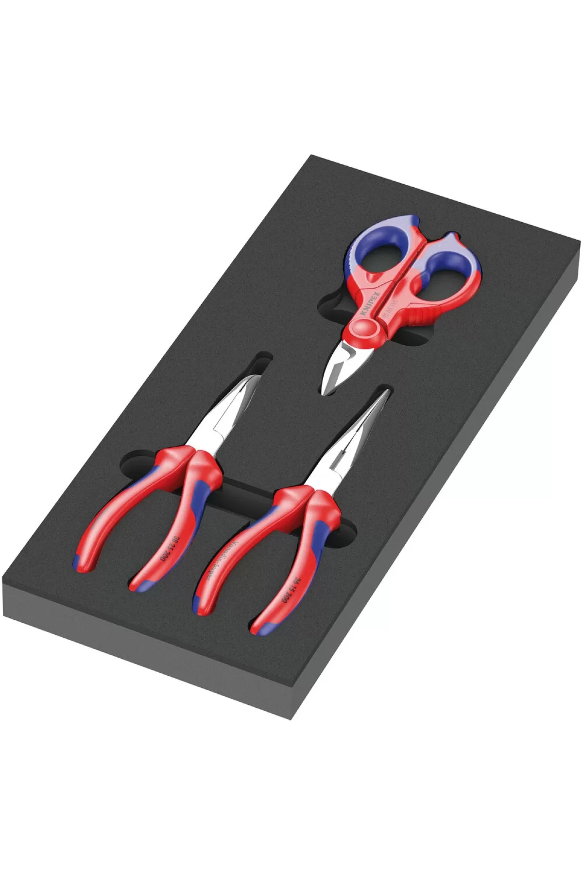 Wera 9781 Knipex Kromajlı Kargaburun Pense, Elektrikçi Makası, Eğik Uçlu Kargaburun Pense Seti 05150181001