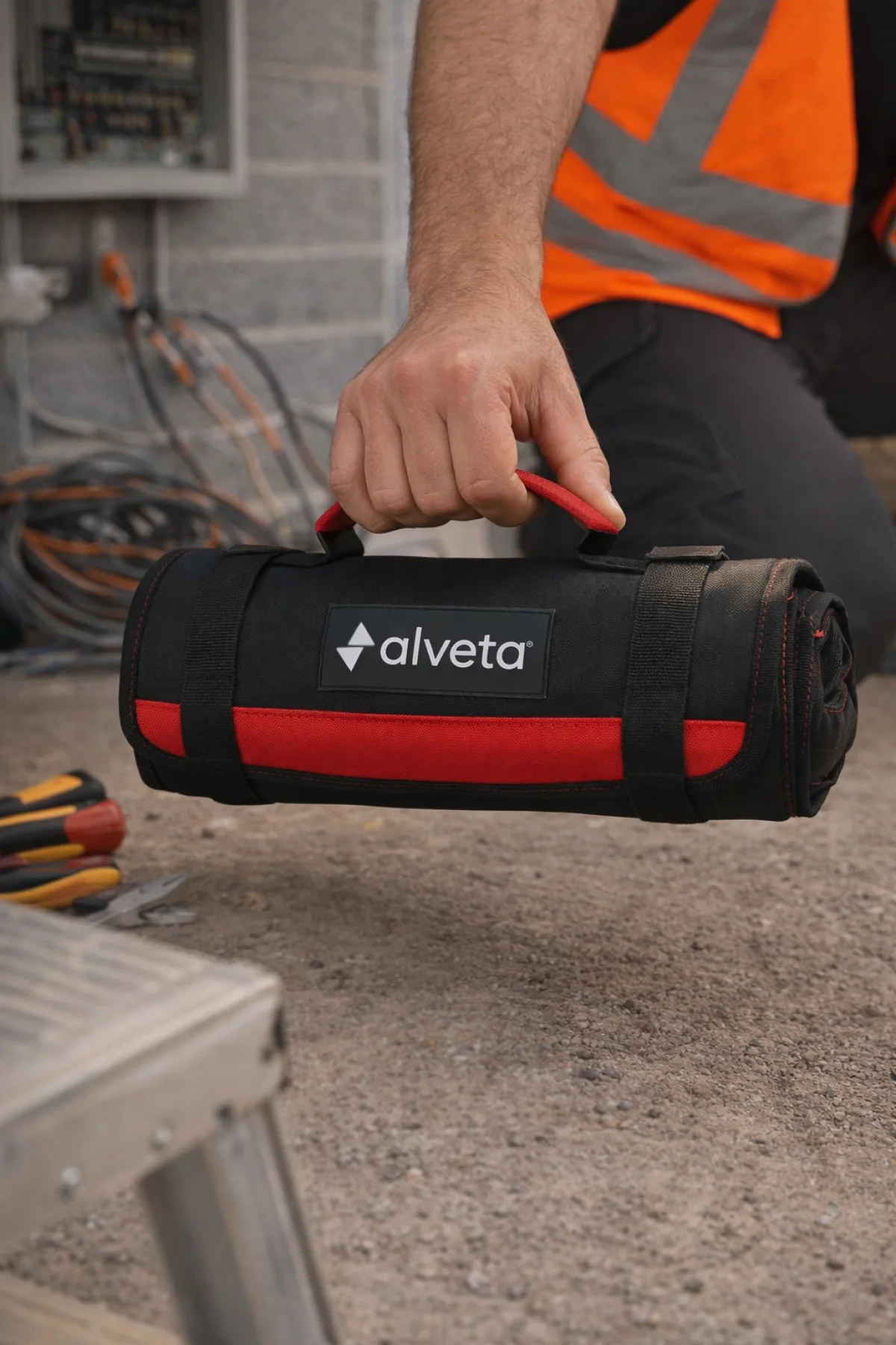 Alveta Profesyonel Rulo Alet Takım Çantası Elektrikçi Teknisyen Tesisatçı Mekanikçi Saha Çantası 8684250504