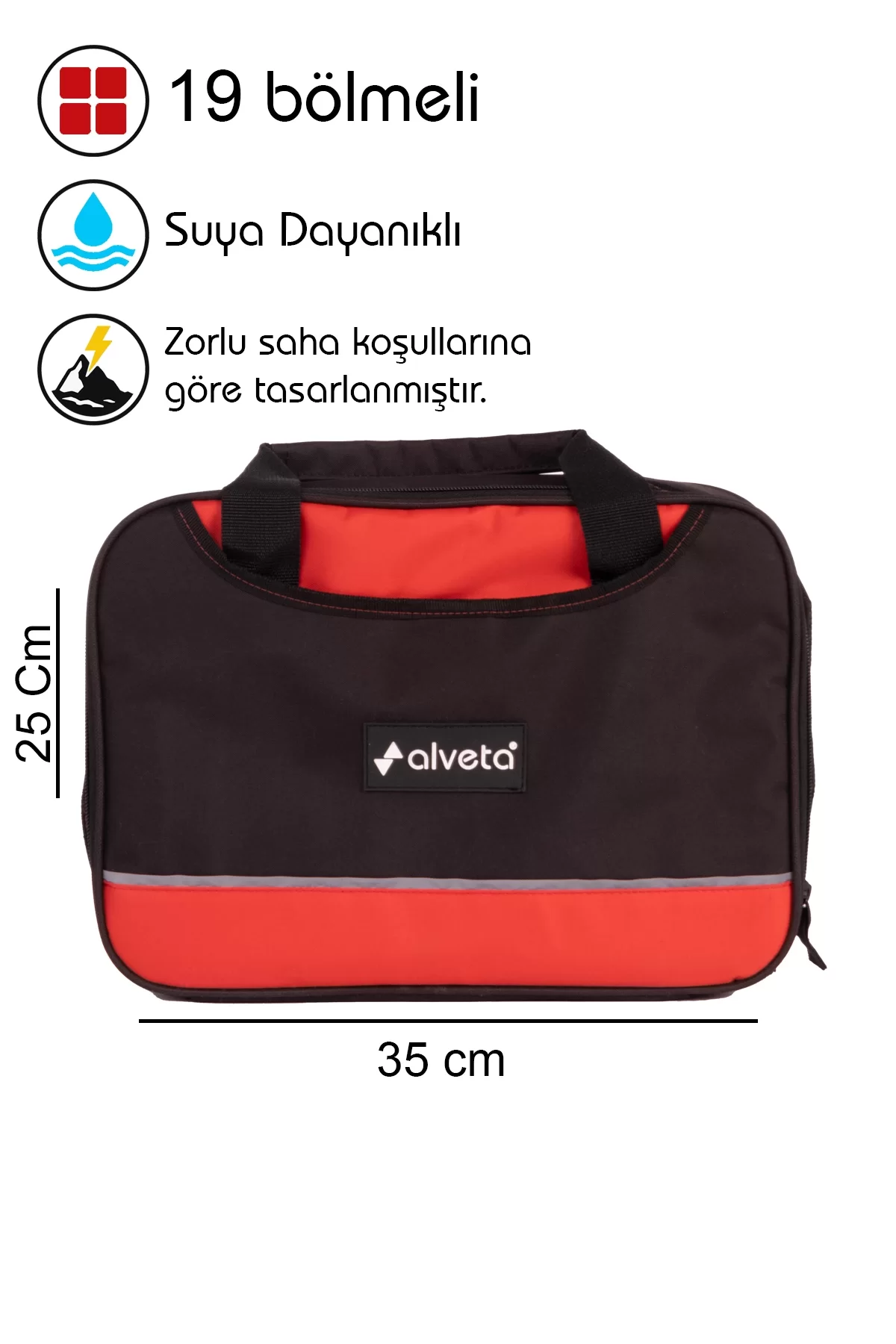 Alveta Profesyonel Elektronikçi Kamera Güvenlik Sistem Teknisyenleri Servis Saha Çantası S Boy 8684250507