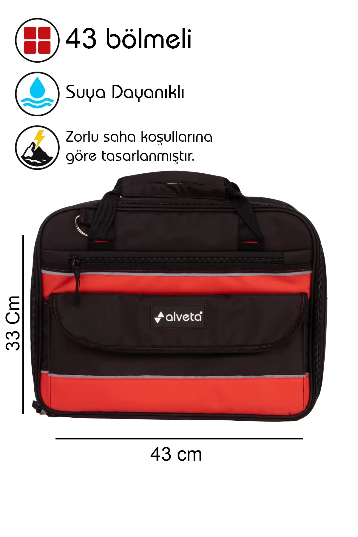 Alveta Profesyonel Teknisyen Laptop Takım Çantası Elektronikçi IT Saha Servis Bakım Onarım 8684250508