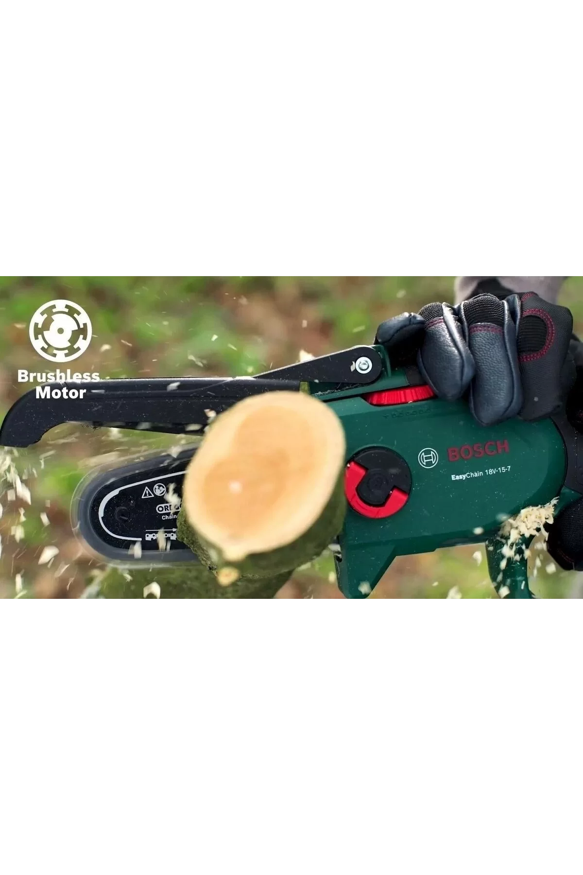 Bosch Easychain 18V-15-7 Şarjlı Zincirli Budama Makinası 18 Volt