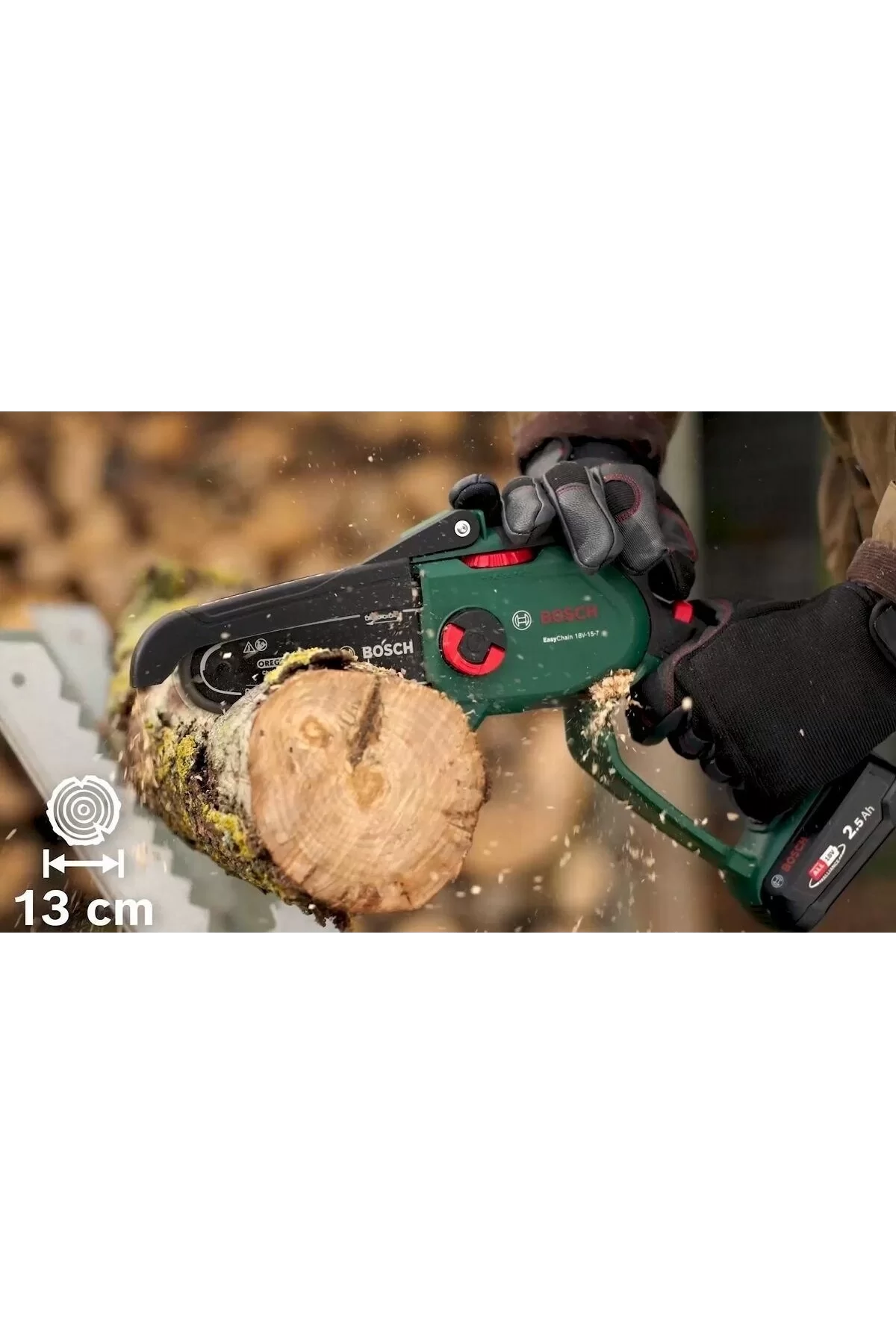 Bosch Easychain 18V-15-7 Şarjlı Zincirli Budama Makinası 18 Volt