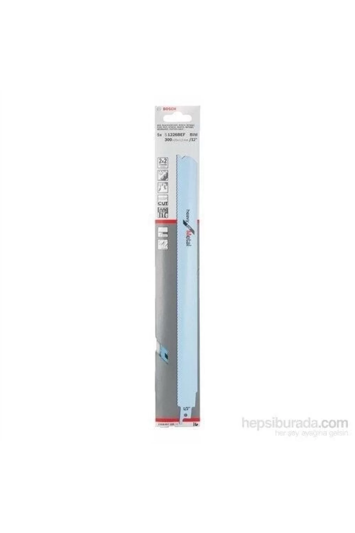 Bosch  - Heavy Serisi Metal İçin Tilki Kuyruğu Bıçağı S 1226 Bef - 5Li Paket