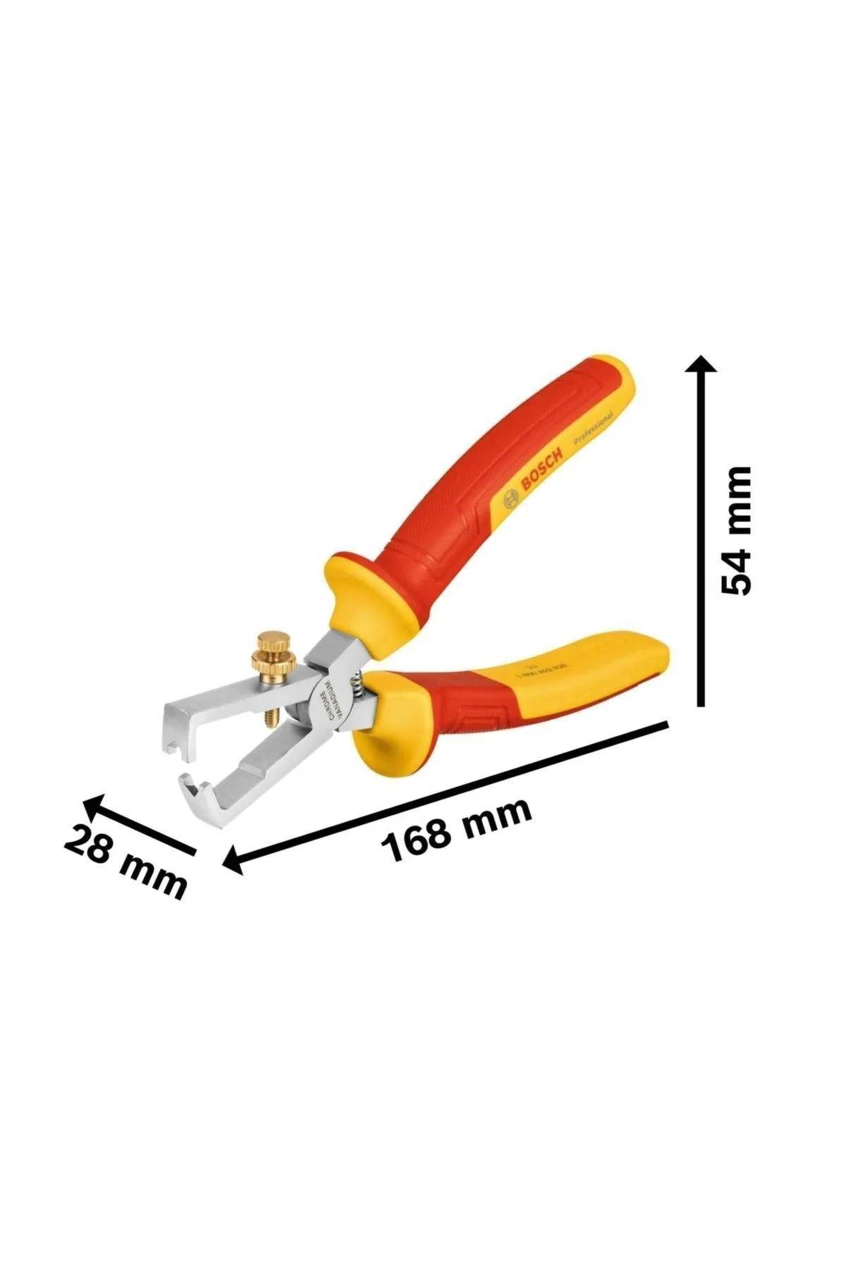 Bosch İzole Sıyırma Pensleri VDE Wire Stripper 160mm - 1600A02NE7