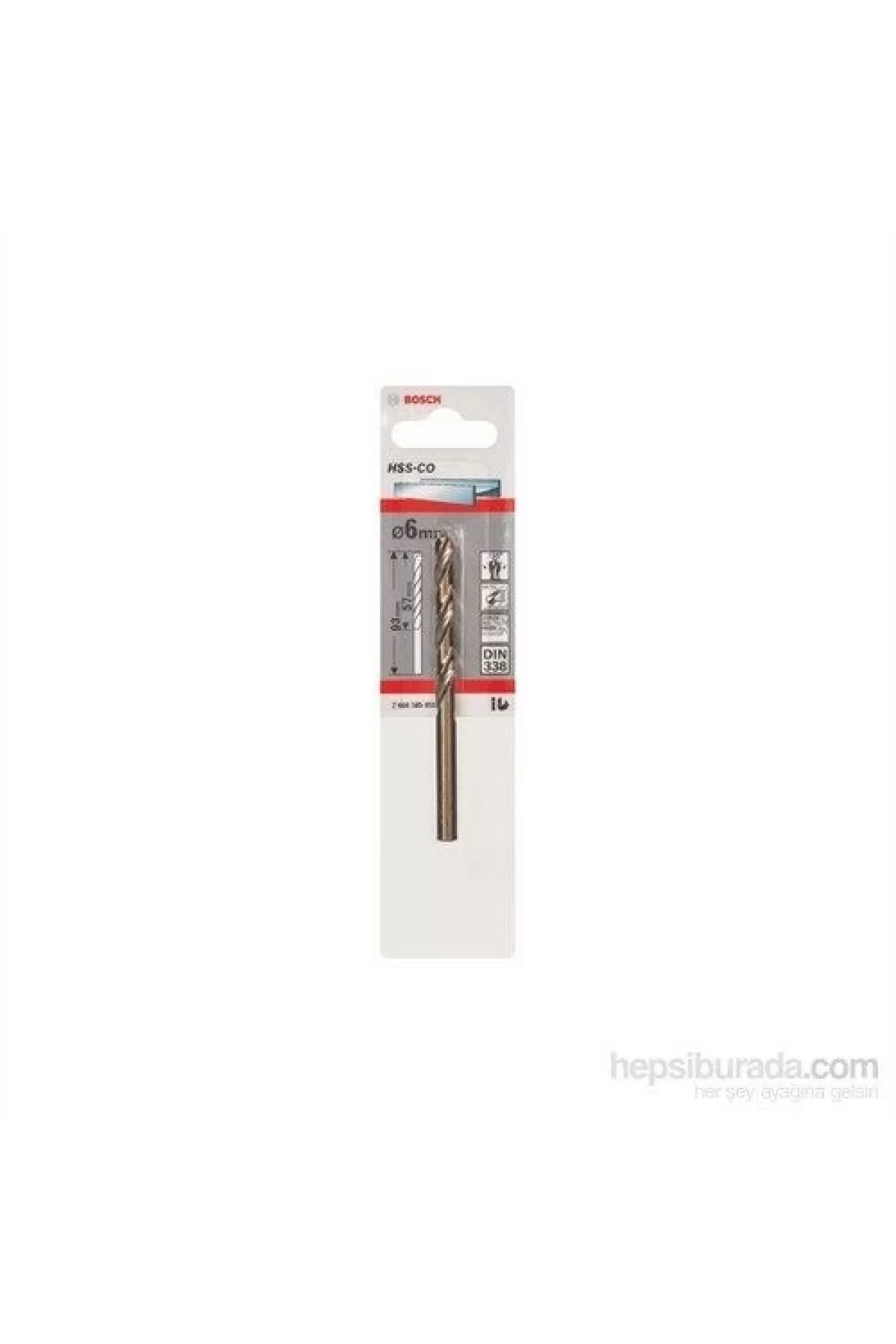 Bosch  - Metal Matkap Ucu Hss-Co, Dın 338 - 6 X 57 X 93 Mm