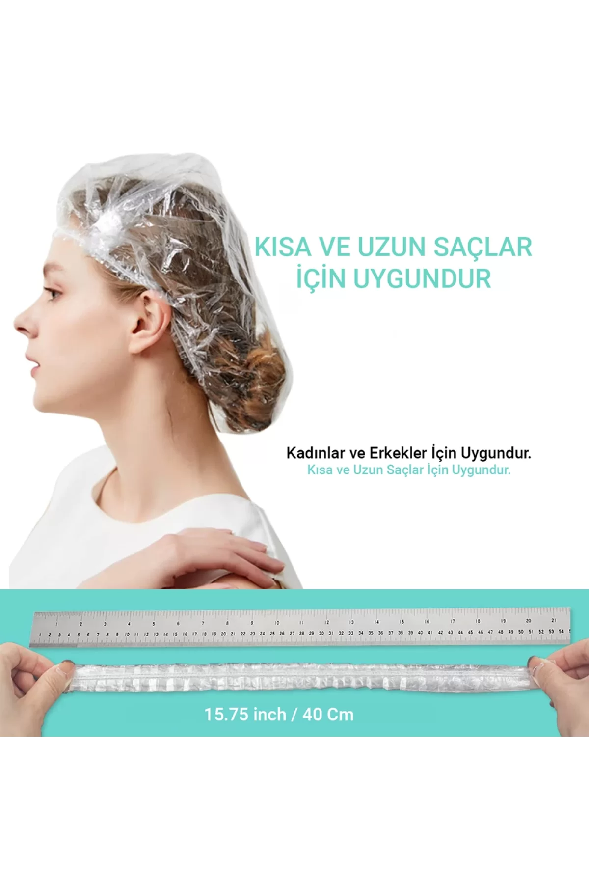 Esnature Tek Kullanımlık Naylon Duş Bonesi 50 Adet