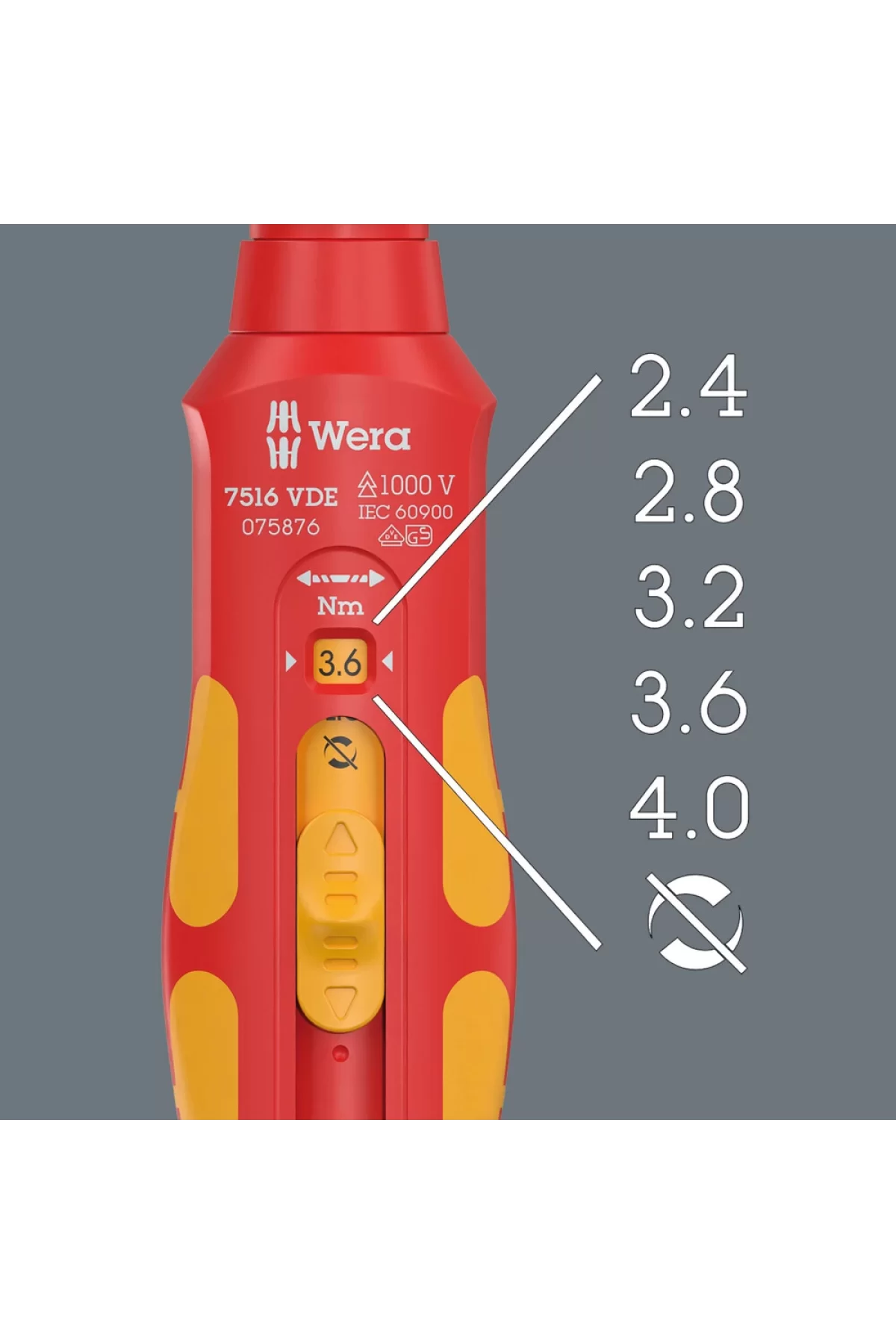 Wera 7516 VDE Kraftform Safe-Torque Speed 2,4-4,0 Nm 05075876001