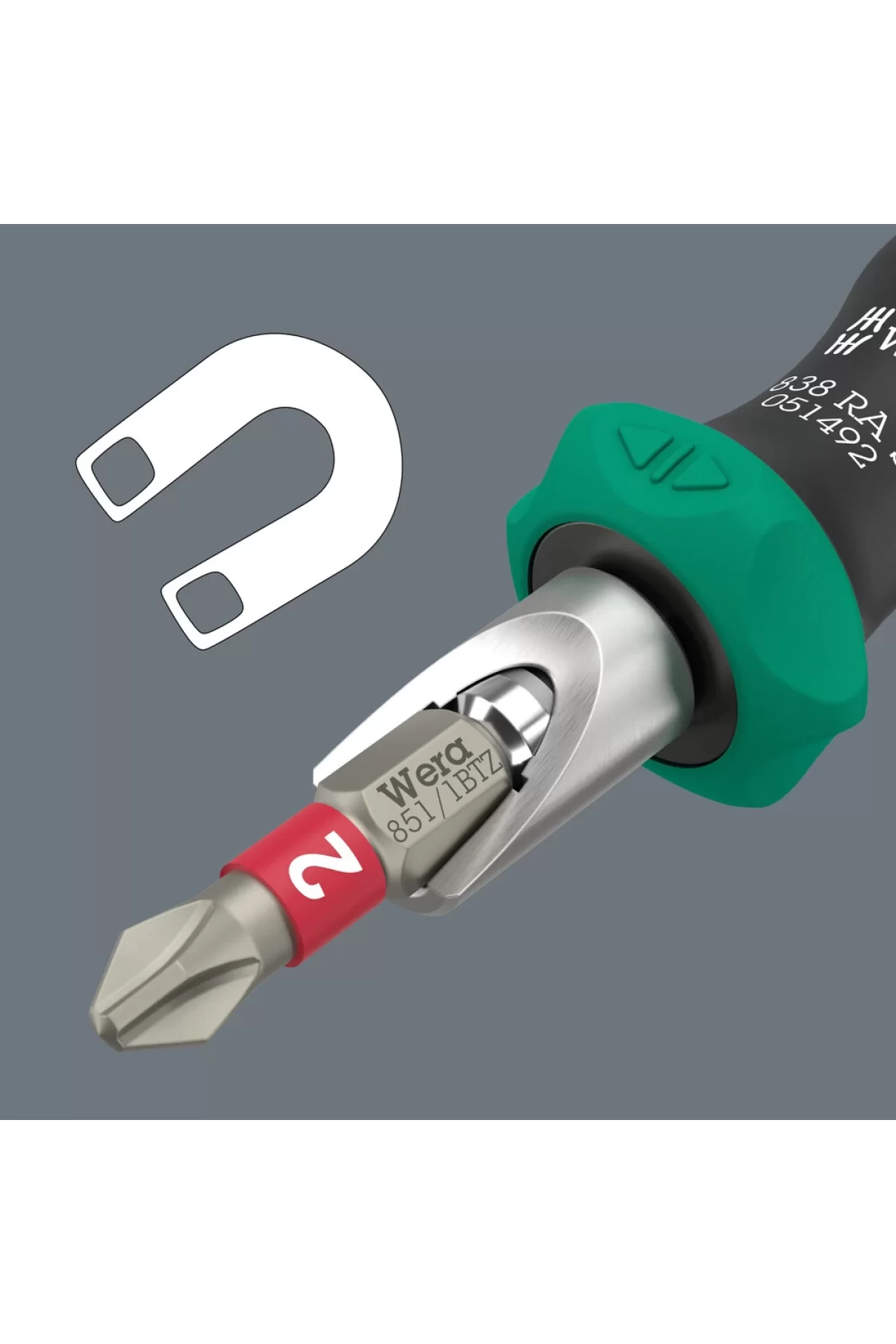 Wera 838 RA S Bitholding screwdriver