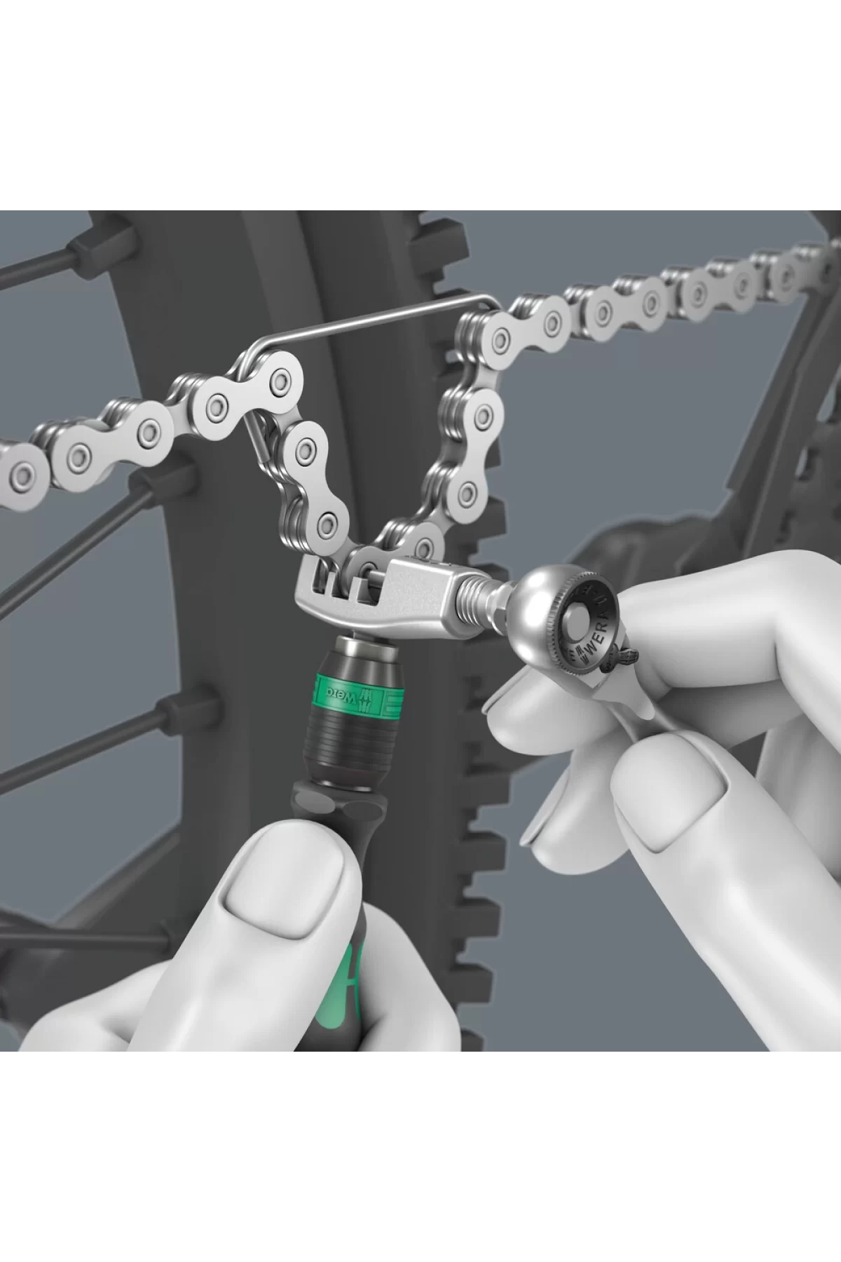 Wera 9532 Chain riveter set for workshops