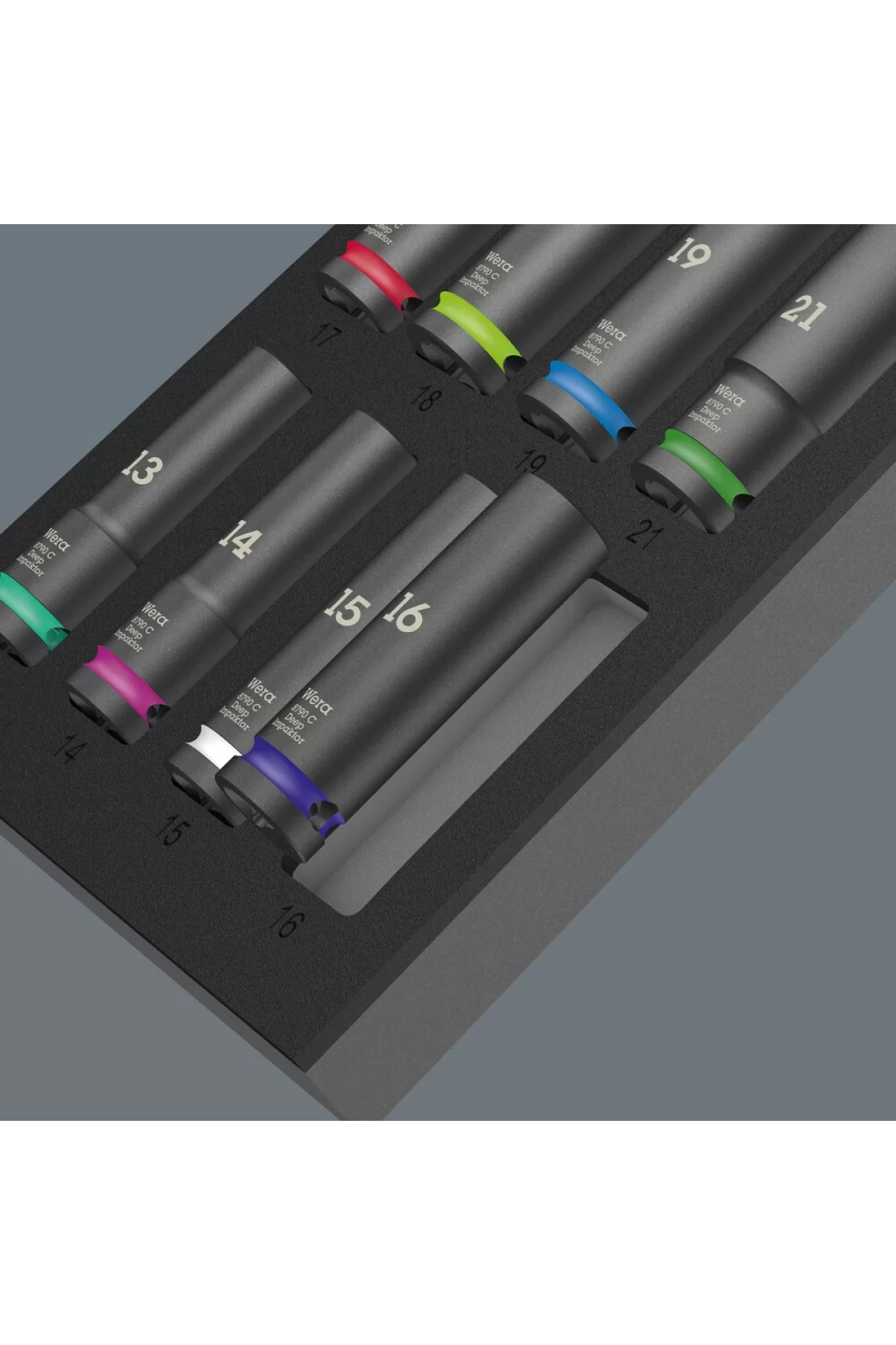 Wera 9725 Foam insert 8790 C Impaktor Deep Set 1 05150115001