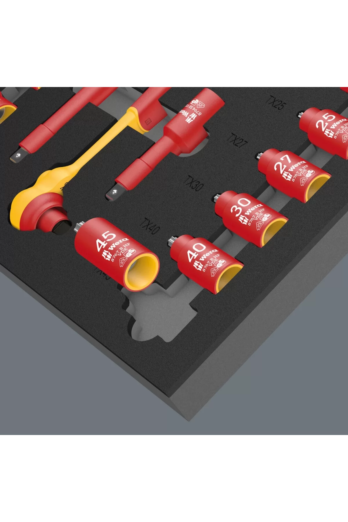 Wera 9726 Foam insert 8007 B Zyklop VDE set 1 05150116001